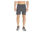 Asics Run Silver 7 2-in-1 Shorts (dark Grey) Men's Shorts