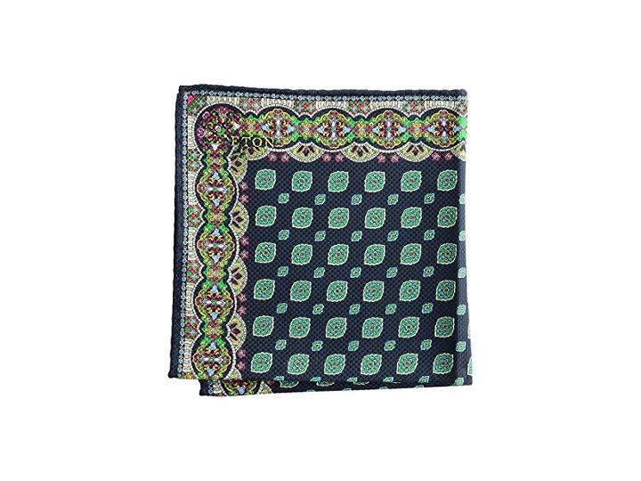 Eton Paisley Pocket Square (navy) Ties