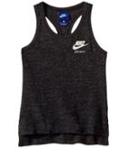 Nike Kids Nsw Vintage Tank Top (little Kids/big Kids) (black/sail) Girl's Sleeveless