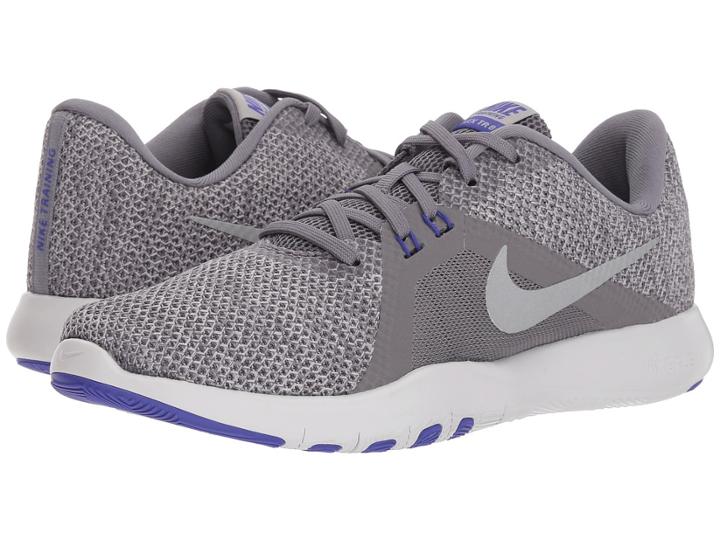 Nike Flex Tr 8 (gunsmoke/metallic Silver/atmosphere Grey) Women's Cross Training Shoes