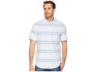 Vineyard Vines Slim Fit Sand Piper Stripe Short Sleeve Oxford Tucker Shirt (lighthouse Red) Men's Clothing