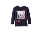 Superism Teamwork Long Sleeve Slam Graphic Tee (toddler/little Kids/big Kids) (navy) Boy's T Shirt