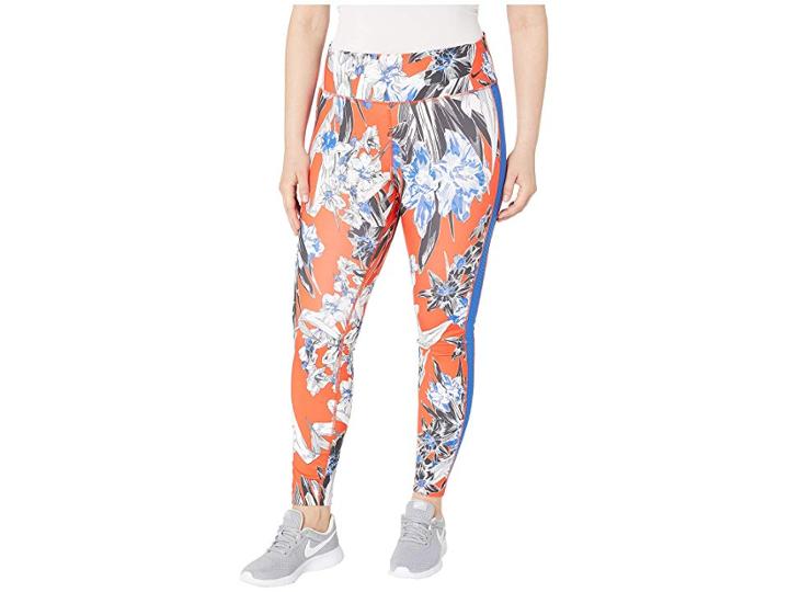 Nike One Tights Hyper Femme (sizes 1x-3x) (team Orange/black/reflective Silver) Women's Casual Pants