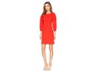 Vince Camuto Bubble Sleeve Crepe Ponte Dress (spectrum Red) Women's Dress