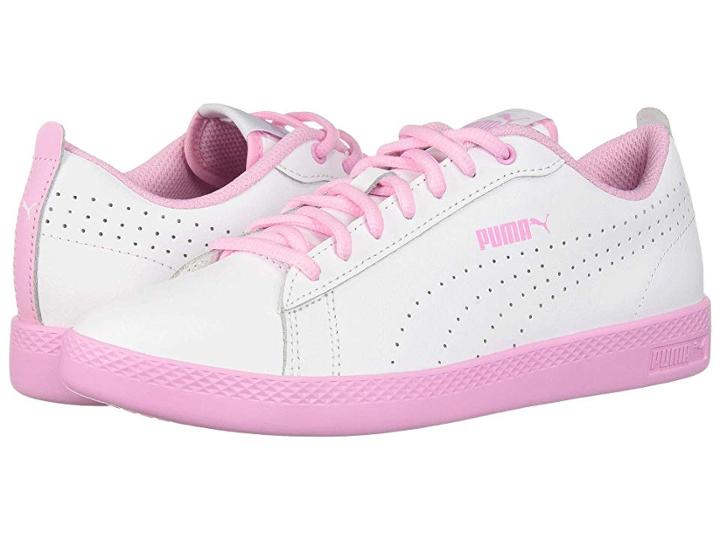 Puma Smash V2 L Perf (puma White/pale Pink) Women's Shoes