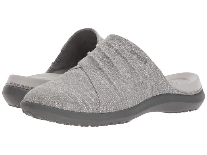 Crocs Capri Mule (smoke/slate Grey) Women's  Shoes
