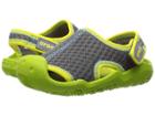 Crocs Kids Swiftwater Sandal (toddler/little Kid) (graphite/volt Green) Kids Shoes