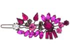 Steve Madden Rhinestone Cluster Design Hair Clip (red/pink/gunmetal) Brooches Pins