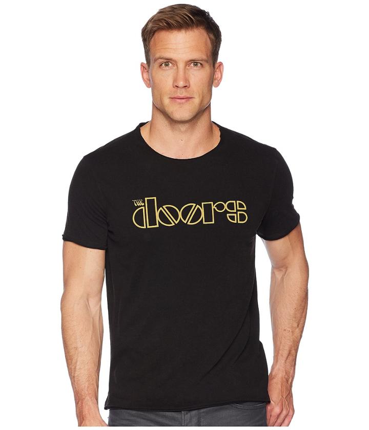 John Varvatos Star U.s.a. Doors Graphic K3699u1b (black) Men's Clothing