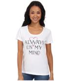 Life Is Good Creamytm Scoop Tee (cloud White) Women's T Shirt