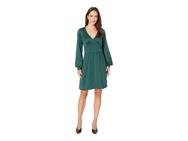 Michael Michael Kors Raglan Sleeve Short Dress (dark Emerald) Women's Dress