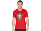 Nike Fpf Tee Evergreen Crest (gym Red) Men's T Shirt