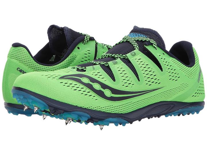 Saucony Carrera Xc3 (slime/blue) Men's Running Shoes