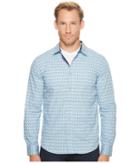 Prana Lukas Slim Long Sleeve Shirt (aspen Blue) Men's Long Sleeve Button Up