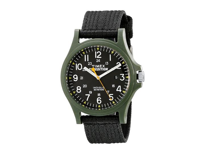 Timex Expedition Scout Fabric Strap Watch (green/black) Watches