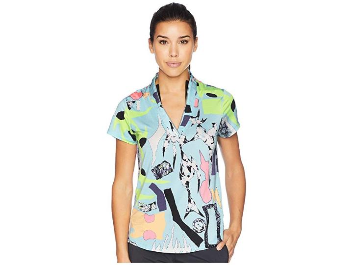 Jamie Sadock Cirque Print Short Sleeve Top (dreamwalker) Women's Short Sleeve Pullover