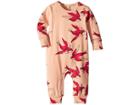 Mini Rodini Swallows Jumpsuit (infant) (pink) Girl's Jumpsuit & Rompers One Piece