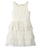 Nanette Lepore Kids Lace Organza Dress (little Kids/big Kids) (cream) Girl's Dress