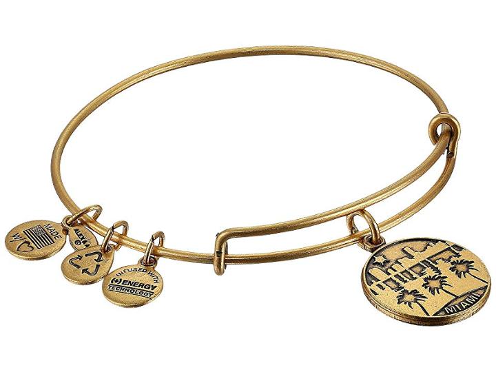 Alex And Ani Miami Ii (rafaelian Gold Finish) Bracelet