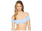 Nanette Lepore Capri Gingham Tease Bikini Top (azul) Women's Swimwear