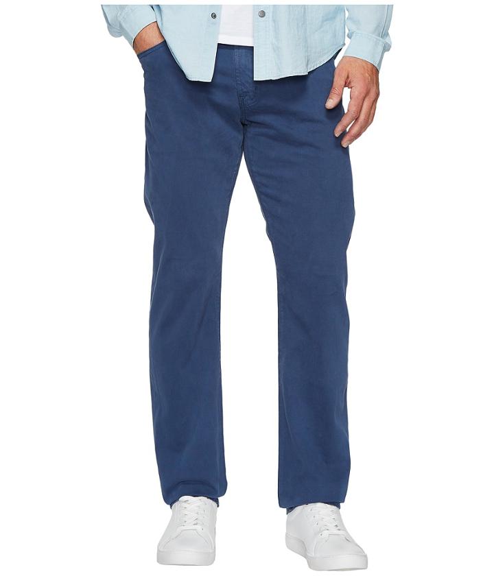 Ag Adriano Goldschmied Graduate Tailored Straight Sueded Stretch Sateen (pacific Coast) Men's Casual Pants