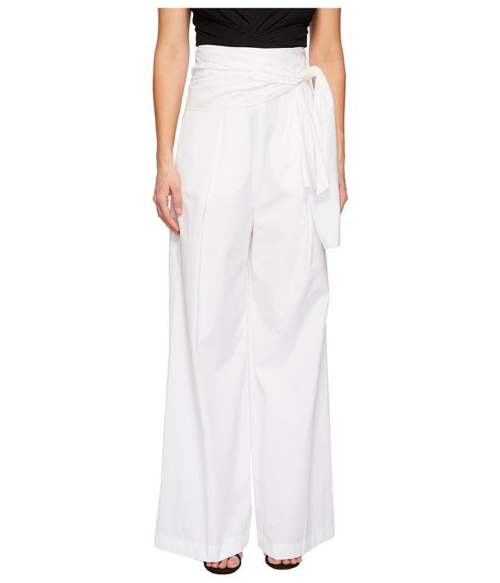 Sportmax Nola Tie Waist Pants (white) Women's Casual Pants