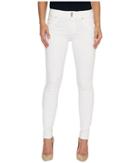 Hudson Collin Mid-rise Skinny Flap Pocket Jeans In White (white) Women's Jeans