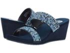 Yellow Box Frisky (navy) Women's Wedge Shoes