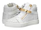 Giuseppe Zanotti Kids Aftering Sneaker (toddler/little Kid) (white) Kids Shoes