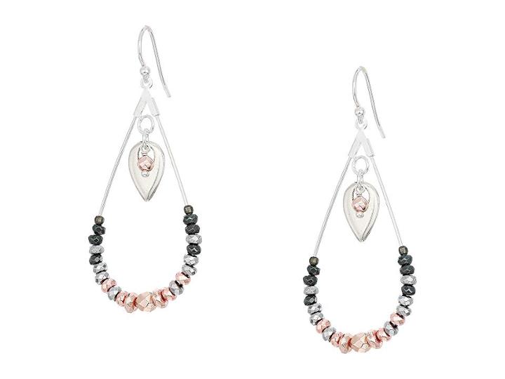 Chan Luu Hematine Drop Earrings (gunmetal Mix) Earring