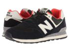 New Balance Classics Ml574v2 (black/flame) Men's Shoes