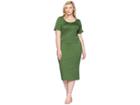 Unique Vintage Plus Size Mod Wiggle Dress (matcha Green) Women's Dress