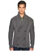 Vince Solid Double-breasted Cardigan Coat (sulphur) Men's Sweater