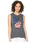 Hurley Merica Washed Biker Tank Top (anthracite) Women's Sleeveless
