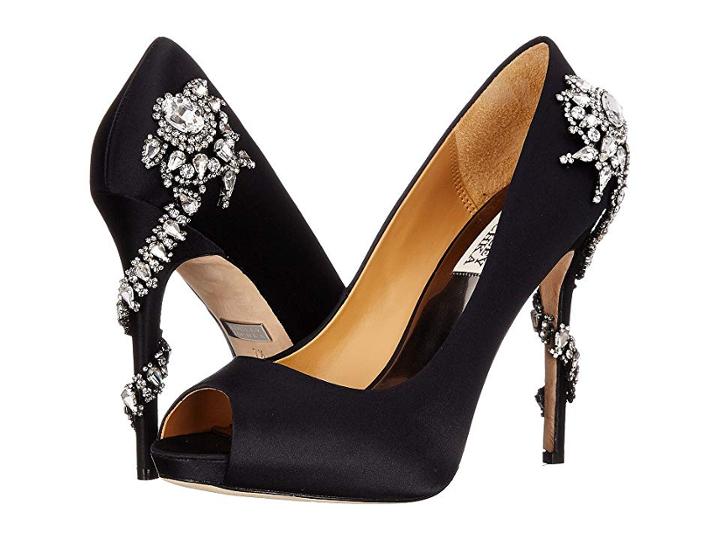 Badgley Mischka Royal (black Satin) High Heels