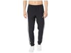 Adidas Essential 3-stripe Woven Open Hem Pants (black/white) Men's Casual Pants