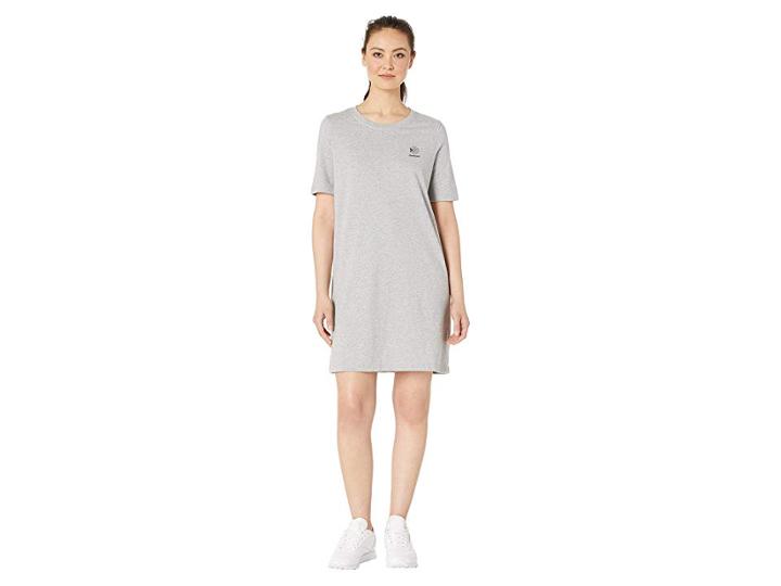 Reebok Classics Graphic Tee Dress (medium Grey Heather) Women's Dress