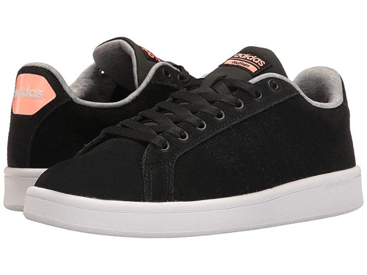 Adidas Cloudfoam Advantage Clean (black/sun Glow) Women's Court Shoes