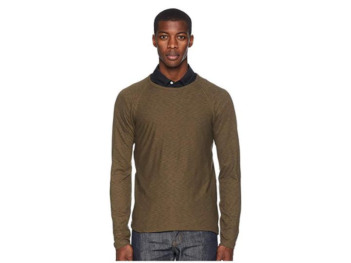Billy Reid Indian Crew (olive) Men's Clothing