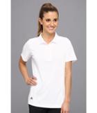 Adidas Golf Solid Jersey Polo '14 (white/black) Women's Short Sleeve Knit