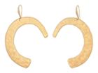 Robert Lee Morris Gold Curved Drop Earrings (soft Gold) Earring