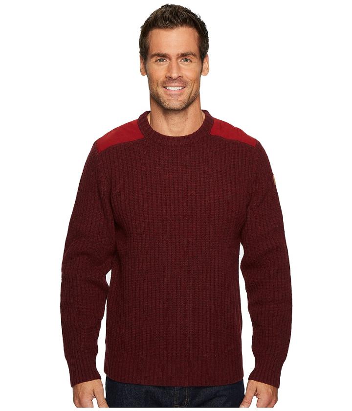 Fjallraven Sarek Knit Sweater (red Oak) Men's Sweater