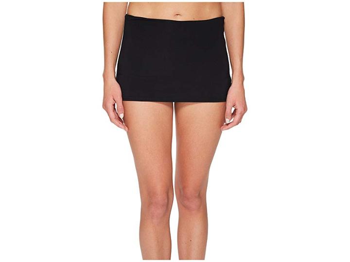 Seafolly High-waisted Skirted Pants (black) Women's Swimwear