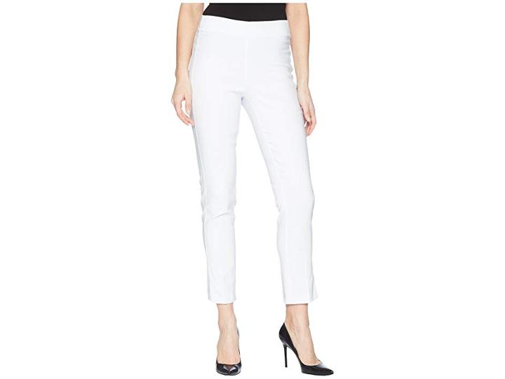 Tribal Stretch Bengaline 28 Pull-on Ankle Pants (white) Women's Casual Pants
