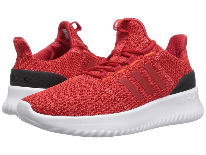 Adidas Kids Cloudfoam Ultimate (little Kid/big Kid) (hi-res Red/scarlet/black) Kids Shoes