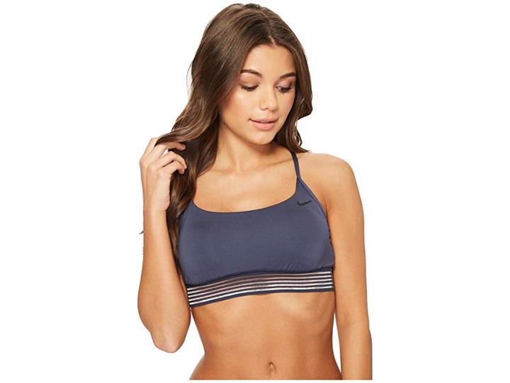 Nike Crossback Sport Top (thunder Blue) Women's Swimwear