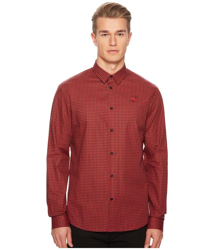 Mcq Sheehan Shirt (red/black) Men's Clothing