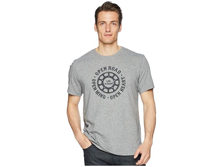 Life Is Good Open Road Smooth Tee (heather Gray) Men's T Shirt