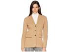 Lauren Ralph Lauren Cotton Blazer (classic Camel) Women's Jacket