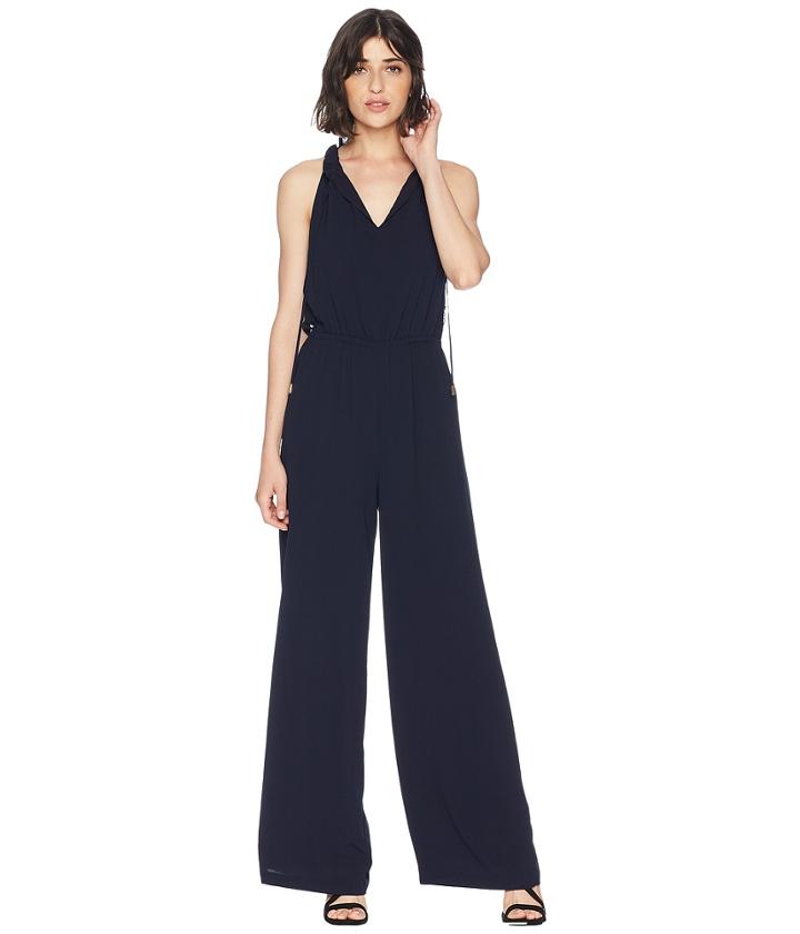 Juicy Couture Chiara Crepe W/ Lace Mix Jumpsuit (zenith) Women's Jumpsuit & Rompers One Piece